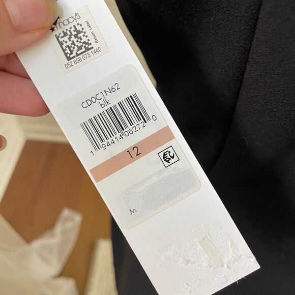 NWT Calvin Klein Sleeveless Scuba Crepe Dress Black 8 - Picture 7 of 10